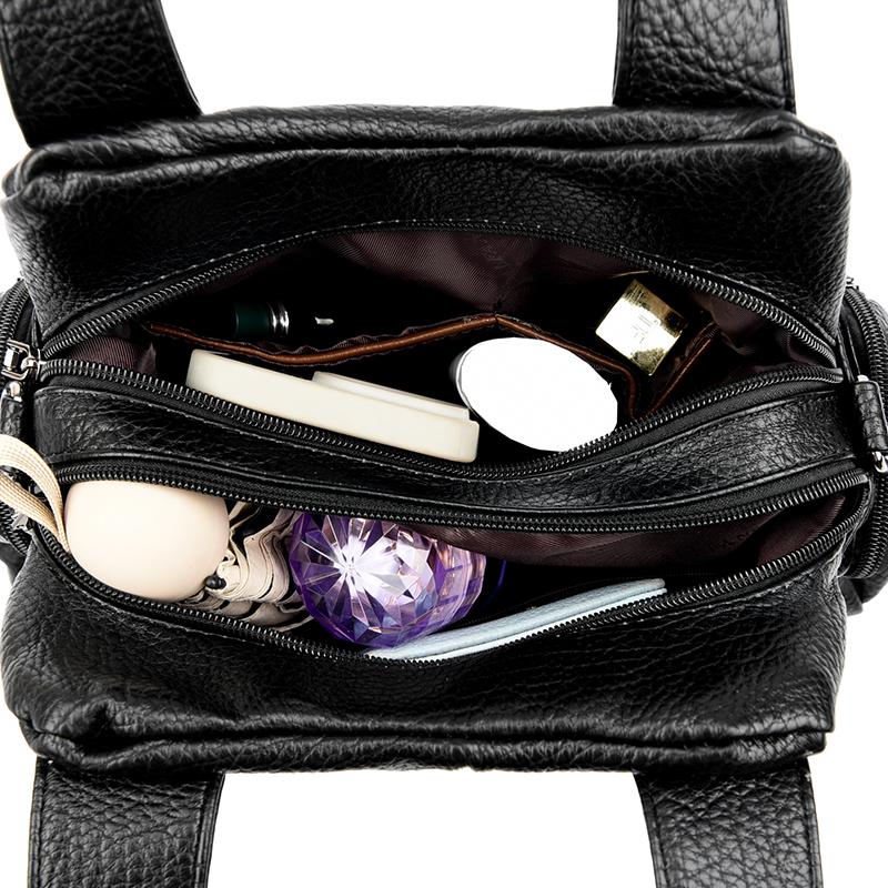 Women'S Handbag 2025 Summer Carving Decor Shoulder Bag Fashion Purse Soft Leather Large Capacity Shopping Handbags Satchel Bag Mom'S Bags
