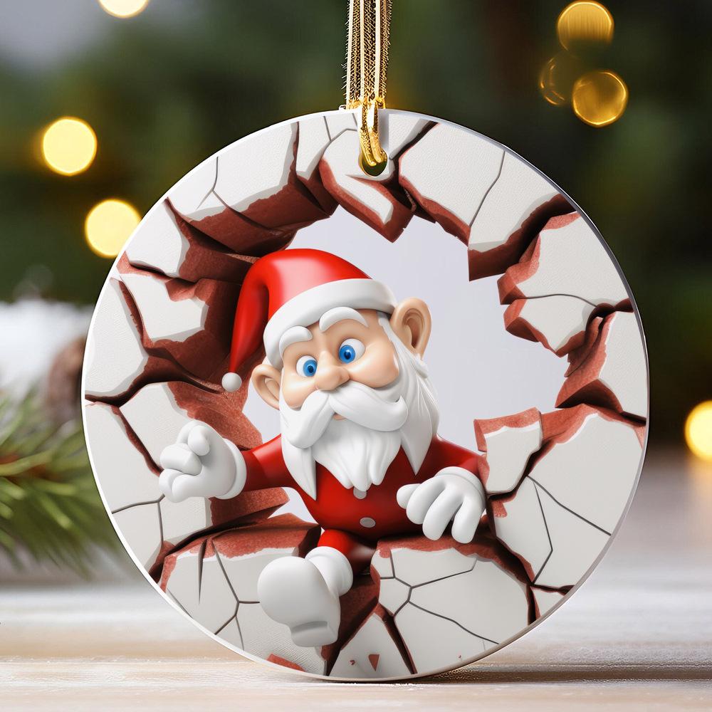 

Милые Санты Рождественский Прорыв Украшение Зимняя Страна Чудес Рождественское Украшение для Зимнего Рождественского Праздничного Дерева