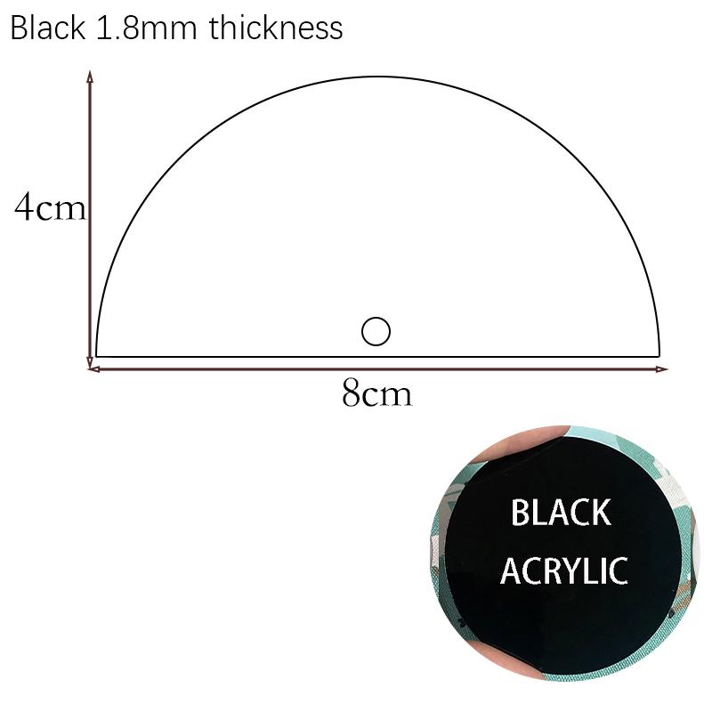 

Blank Acrylic Place Card with Ribbon,Half Circle Wedding Name Tag,DIY Semicircle Wedding Sign Reception Event Birthday Party 30pcs with ribbon