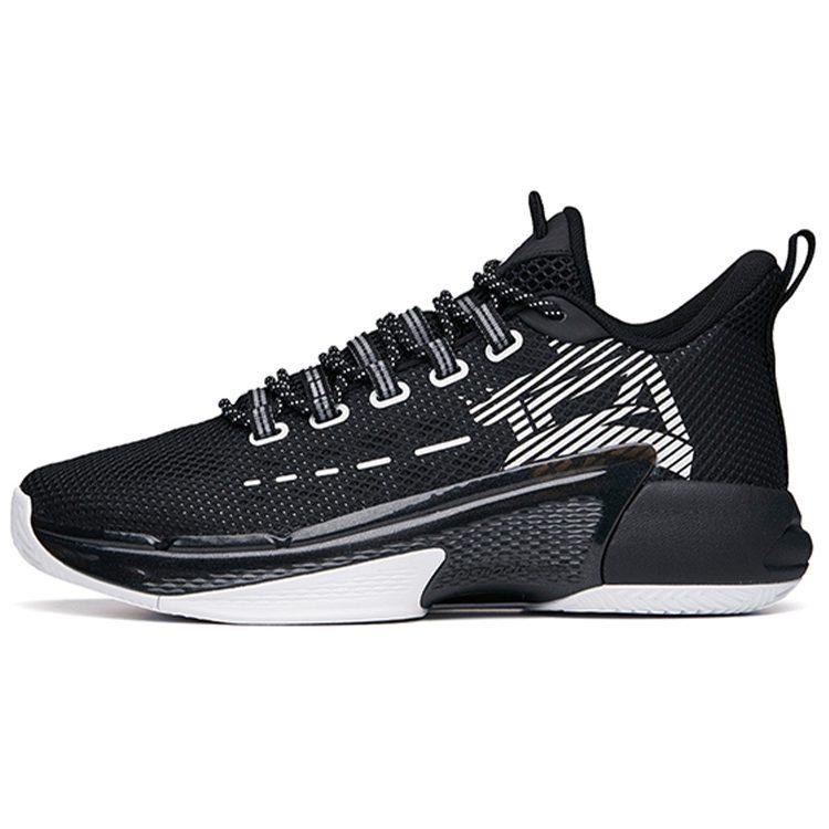Anta Attack 3 Slip Resistant Abrasion Resistant High Top Basketball Shoes Men's Black 112131609-5