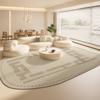 Irregular Shape Living Room Decoration Large Carpet Thickend Plush Rugs for Bedroom Fluffy Soft Lounge Floor Mat Cream Style Rug