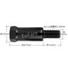 EsiFare Motorcycle Mirror Screw Mirror Extension Adapter 8mm 4pcs Bike Mirror Adapter Rearview Mirror