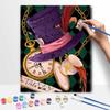 Disney Oil Painting Art Painting Set Alice Mad Hatter Wall Decor Handmade Gift