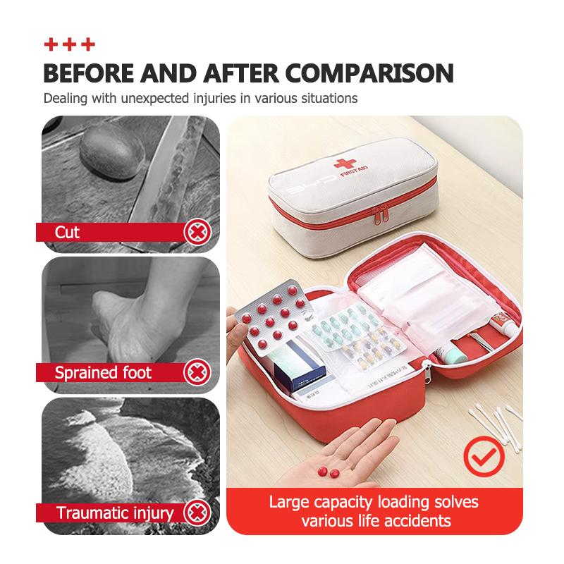 First Aid Medicine Storage Bag Outdoor Home Travel Medical Kit For BYD M6 G3 G5 T3 F3 F0 S6 S7 E5 E6 L3 Tang Yuan