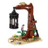 MOC Notice Board Building Blocks Bee Farm Fountain Bonfire Stove Medieval Town Street View Water Wall Bridge Road Sign Brick Toy