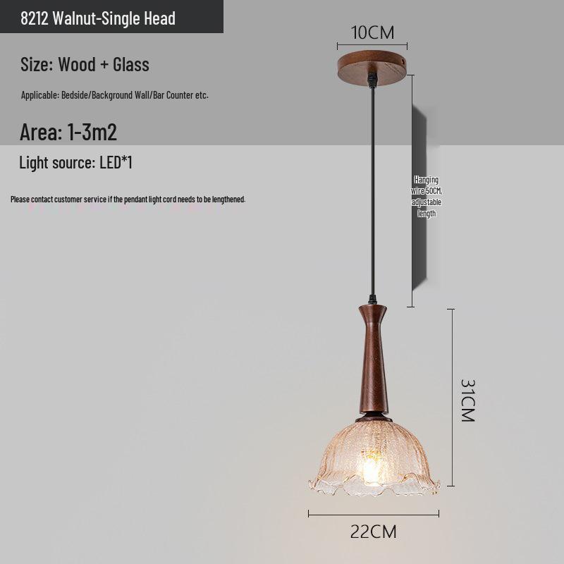 Chinese Retro Bedroom and Hallway Pendant Light