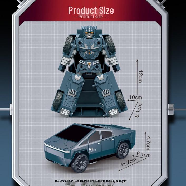 706-95 Ni Le Little Captain Transforming Sound & Light Inertia Pickup Truck Toy