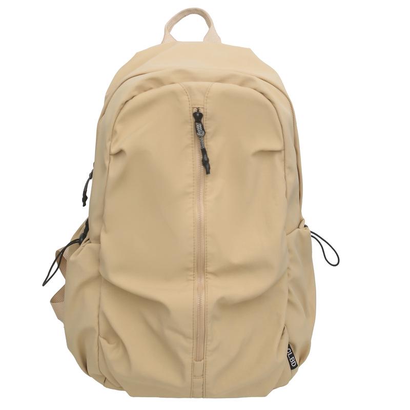 Versatile Japanese-Style Solid Color Backpack for School, Sports, and Travel