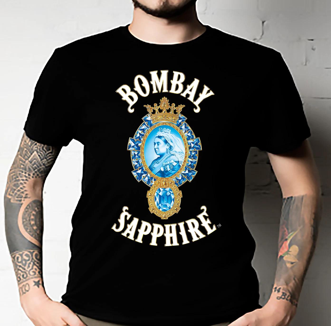 Men s and Women s T-shirts Bombay Sapphire Gin White Classic XL