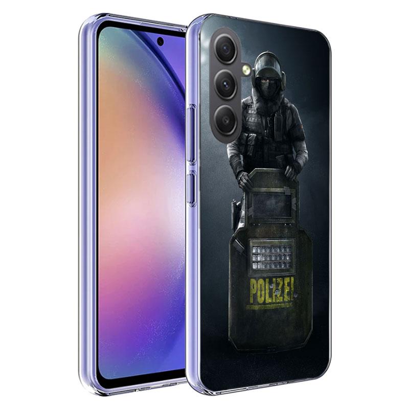 Police FBI Phone Case for Samsung A16 A26 A36 A56 A17 A37 A57 A07 A06 A02S A03 A04S A05S Galaxy Note 20 10 A50S A71 A51 A31 A30