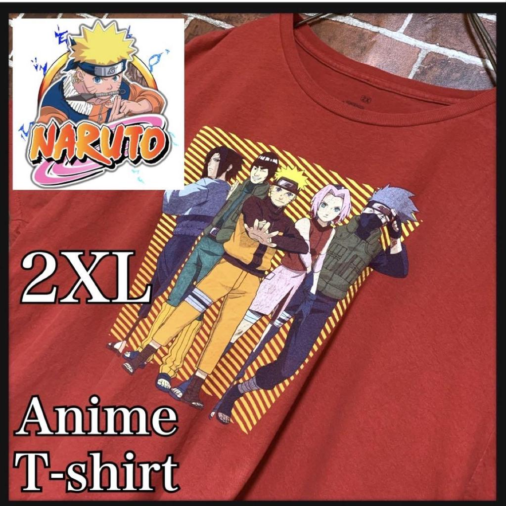 [USED] Rare Naruto Shippuden Big Silhouette Anime T-shirt 2XL