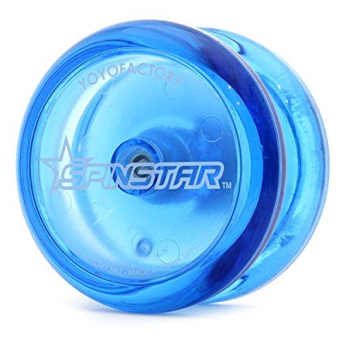 Yo-Yo Factory SpinStar Beginner Yo-Yo DVD Included Clear Blue