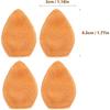 LOGOFUN 100Pcs Chirstmas Deer Ear Plush Mini Deer Ear Charms Ornaments Miniature Deer Ear Crafts for DIY Crafts Making Accessoires Xmas Party