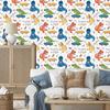 Colorful Crocodiles and Skateboards Wallpaper for Living Room and Bedroom 50x1000