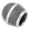 Microphone Grill Metal Accurate Microphone Replacement Head with Built in Blowout Prevention Cotton for Singing