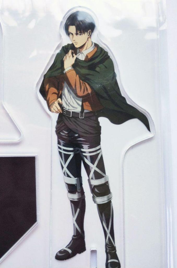 [USED] Attack on Titan Levi DISH UP Big Acrylic Stand with Parts