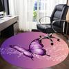 1pc Butterfly MusicChair Carpet for Office, Indoor Non-Slip Washable Polyester Fiber Carpet, Mat For Office, Machine Washable