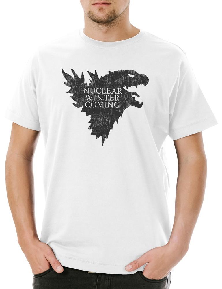 

Nuclear Winter Mens T-Shirt Godzilla Game Of Swords Houses Thrones Gojira Wolf 4XL