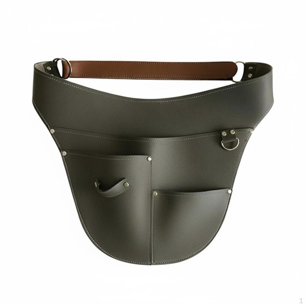 Craft Tool Pouch PU Leather Adjustable Belt Lightweight Wear for Studio