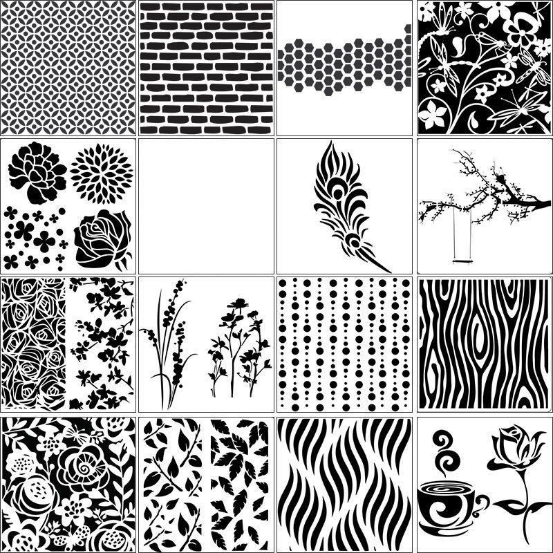 Creative Aperture Stencil: Multifunctional Mask for Spraying and Decoration for Drawing Decorating Coffee and Cakes