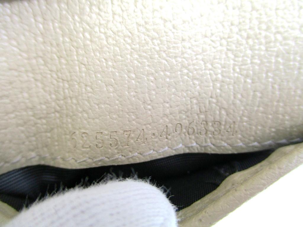 Autentisk GUCCI Off The Grid Grå Nylon Beige Skinn Bifold Lommebok #9904 Oppusset