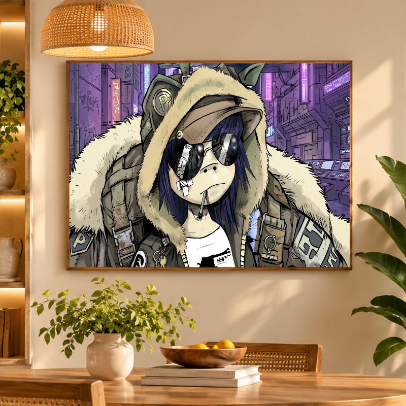 5D Diamond Painting Gorillaz DIY Full Drill Diamond Art Kit Home Decoration