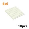10Pcs DIY Thin Plate 3958 Classic Building Blocks 6x6 Dots Figures Educational Creative Parts Compatible Bricks Leduo Kid Toys