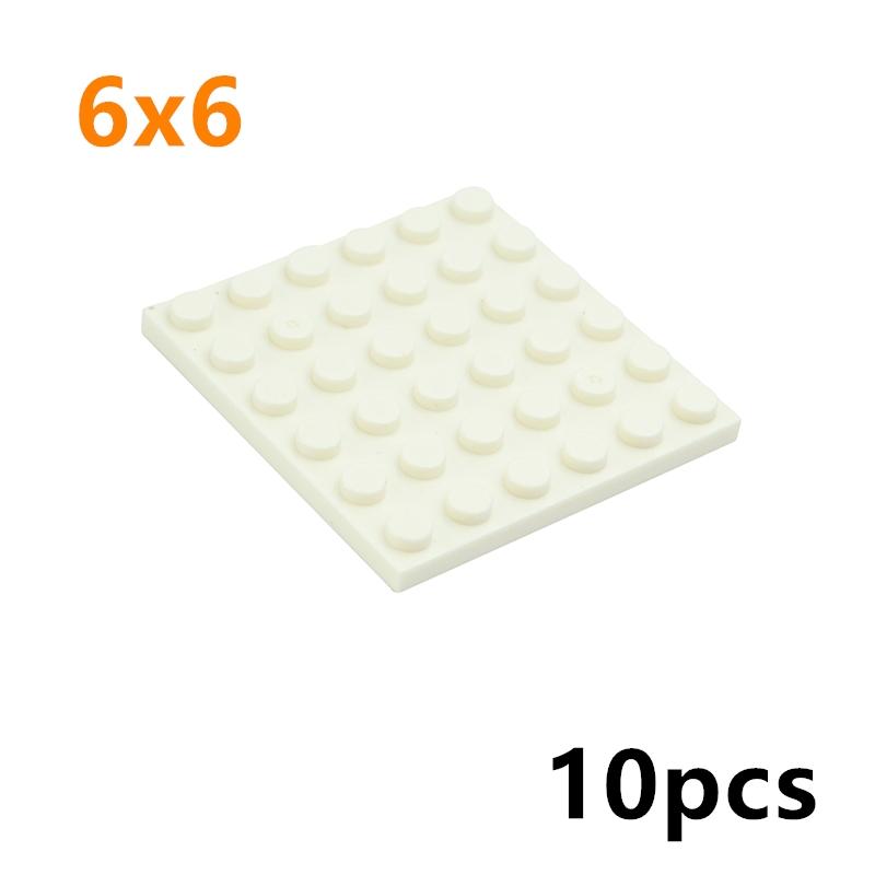 10Pcs DIY Thin Plate 3958 Classic Building Blocks 6x6 Dots Figures Educational Creative Parts Compatible Bricks Leduo Kid Toys