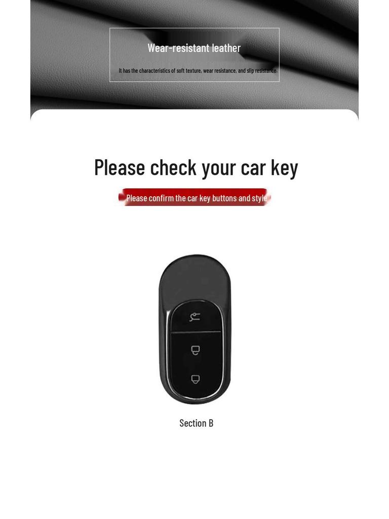 Leapmotor C11/C01/T03 2024 Pouzdro na klíče - Plně ochranný kryt pro muže a ženy, Vysoce kvalitní černá textura.