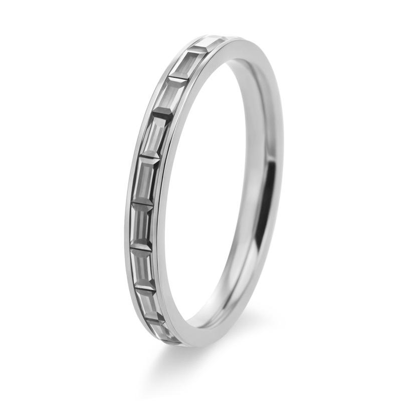 

European and American Simple High-end Women s Ring Light Luxury Temperament Colored Diamond Narrow Version Tail Ring Women s 18K Gold Jewelry no. 5