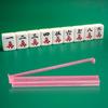 4Pcs Rack Jongg with Pusher Heavy Mahjong Tile Holder Push Ruler