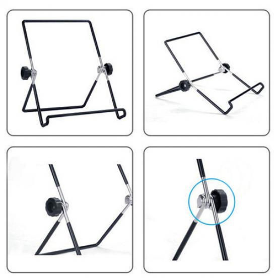 Suport pentru tabletă Suport metalic pliabil, portabil, reglabil universal, pentru computere tablete și telefoane mobile