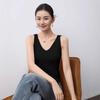 Yangzi Wool Knit U-Neck Women's Sleeveless Slim Fit Vest - Spring/Summer