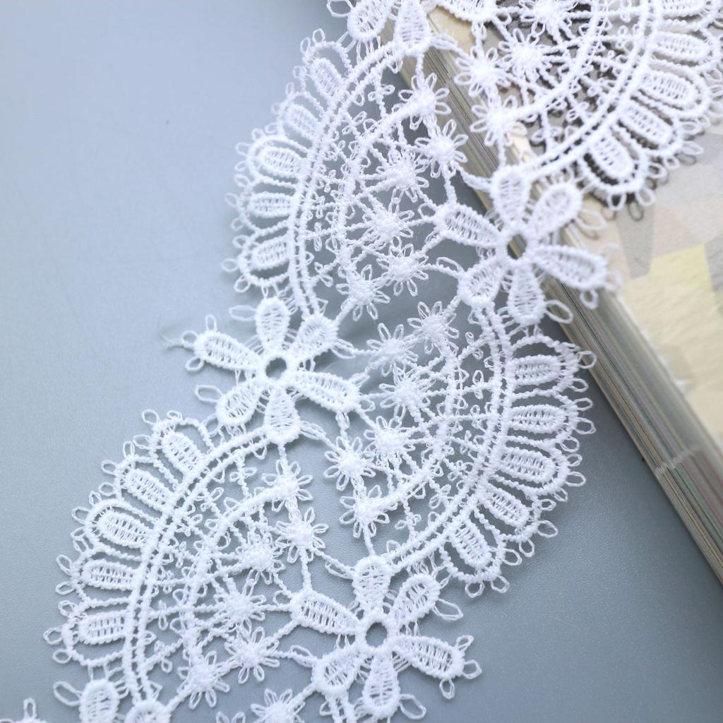 Thin Milk Silk Water-Soluble Lace Lace Mesh Embroidery Fabric Home Textile Clothing Accessories