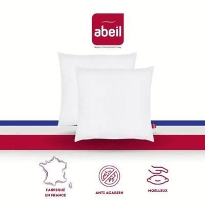 Set of 2 Anti-mite Pillows - 60 X 60 Cm - 100% Biome® Treated Cotton - ABEIL