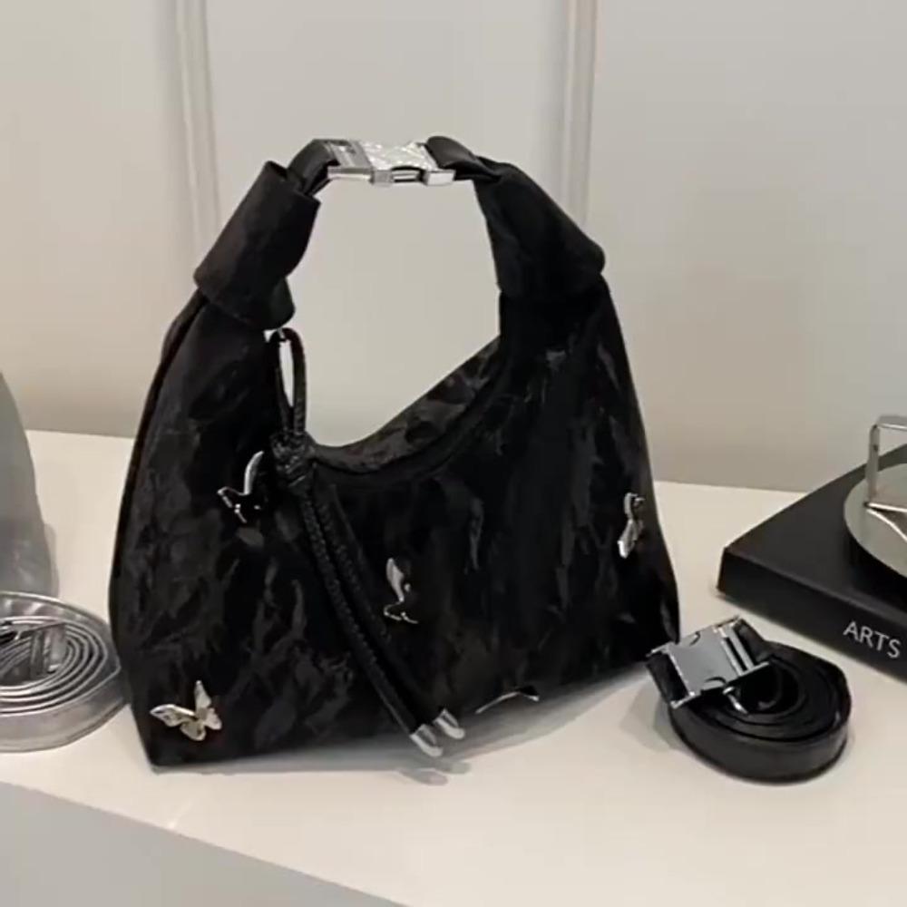 

Casual Dumpling Shape Handbag Tote Butterfly Crossbody Bag Simple Single Shoulder Bag Travel синій