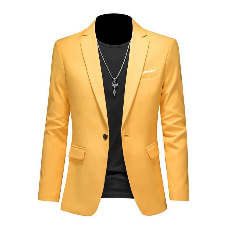 Frühling Herbst Herren Freizeitanzug Slim Fit Anzugjacke Herren Berufsanzug