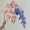 Real Touch Fake Phalaenopsis Flower 9-Heads Silk Phalaenopsis Orchid  Wedding Decoration