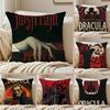 Federa per Cuscino D-Dracula Vampiro Oscuro Federa per Cuscino Anti-Acari Decorazione Divano Soggiorno Cuscino Stanza