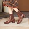 Fashion Women's Boots Fabric High Heel Autumn Sock Boots Women Fashion Zipper Pumps Pointed Toe Slip On All-match Single Boots Size35-40