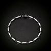 Titanium Steel Oval-shaped Stainless Steel Bracelet - High-end, Fashionable and Luxurious Hand Chain for Both Men and Women
