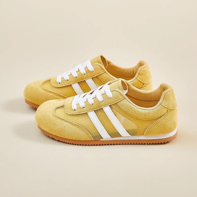 Women's shoes Red German training shoes Women's 2025 new summer lightweight sports shoes Thin mesh breathable casual Forrest Gump shoes