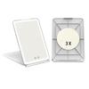 Portable LED Folding Makeup Mirror with Three-Color Light for Travel, Dormitory, and Desktop Use
