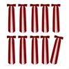 10Pcs Pearls Tassels Velvety Bowknot Christmas Tree Ornament For Wreath Wedding