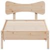 Solid Wood Bed Without Mattress 75 X 190 Cm Pine Wood