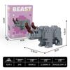 Fierce Beasts Building Block Model: Lion, Tiger, Black Panther, Gorilla - Educational Toy Gift
