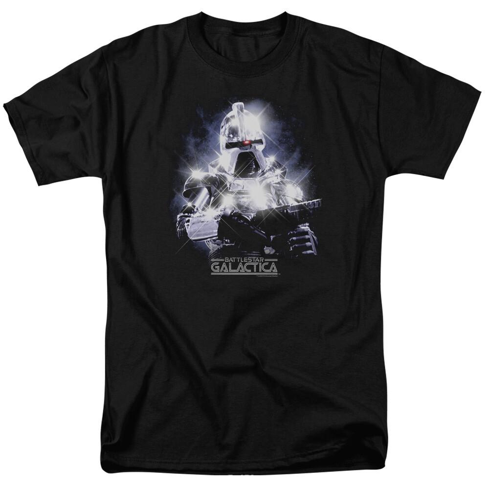 Battlestar Galactica 35th Anniversary Cylon T Shirt Licensed Sci-Fi TV Tee Black XL
