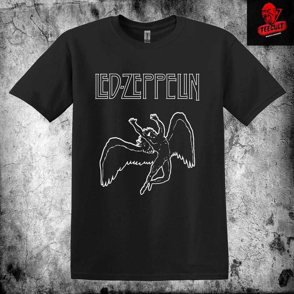 Led Zeppelin Metal Rock Band Tee Unisex Heavy Cotton TShirt S–3XL Unisex T-Shirt