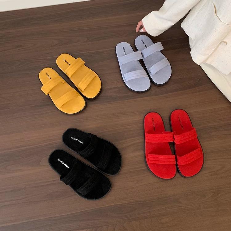 Fashion Slippers Women Summer Beach Shoes Slides Sabot Flat Scandals Rome Shoes Woman 2025 Slippers For Swimming Pool Beach Flat Summer