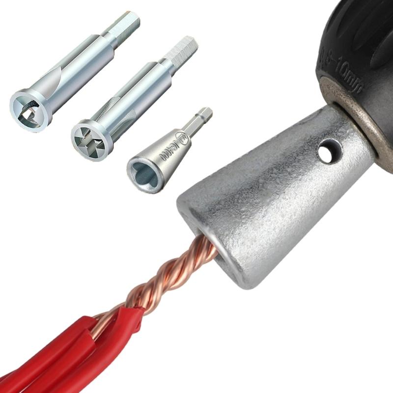Narzędzie do skręcania przewodów 6mm 3-drożne 5-drożne narzędzie do ściągania izolacji z przewodów złączka do przewodów ściągacz izolacji do kabli elektrycznych